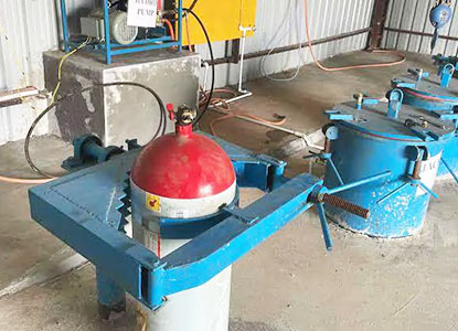 CNG Cylinder in a Testing Lab